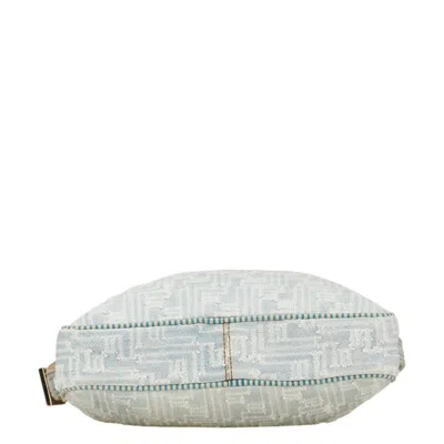 Pre-owned Fendi Blue Canvas Denim Shoulder Bag ()