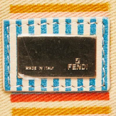 Pre-owned Fendi Blue Canvas Denim Shoulder Bag ()