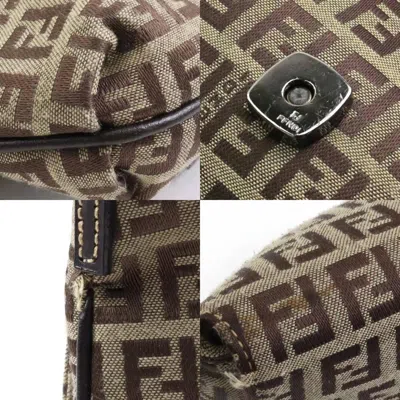 Pre-owned Fendi Brown Canvas Shoulder Bag ()