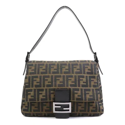 Pre-owned Fendi Brown Canvas Shoulder Bag ()