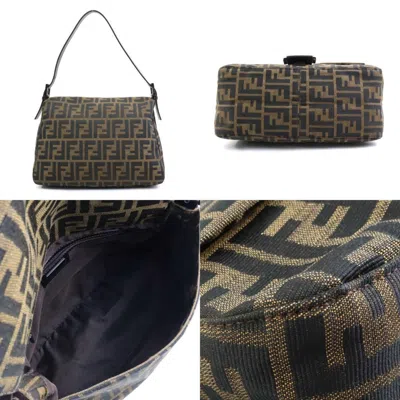 Pre-owned Fendi Brown Canvas Shoulder Bag ()