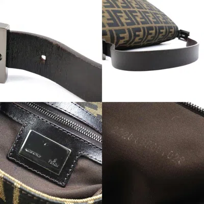 Pre-owned Fendi Brown Canvas Shoulder Bag ()