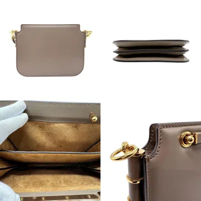 Pre-owned Fendi Grayish Leather Shoulder Bag ()