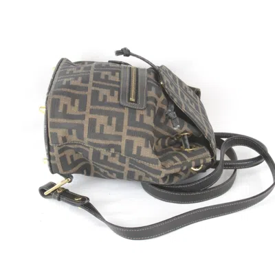 Pre-owned Fendi Khaki Canvas Backpack ()