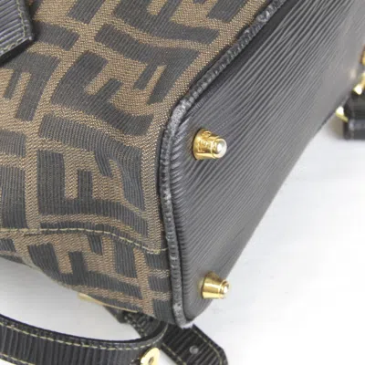 Pre-owned Fendi Khaki Canvas Backpack ()