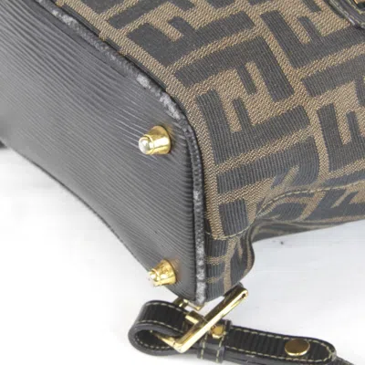 Pre-owned Fendi Khaki Canvas Backpack ()