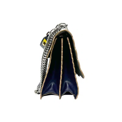 Pre-owned Fendi Navy Leather Shoulder Bag ()