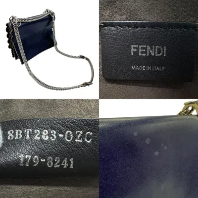 Pre-owned Fendi Navy Leather Shoulder Bag ()