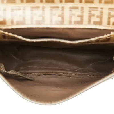 Pre-owned Fendi Zucca Brown Zucca Pvc Leather Shoulder Bag ()