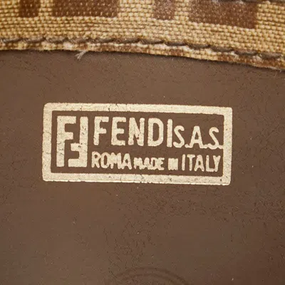 Pre-owned Fendi Zucca Brown Zucca Pvc Leather Shoulder Bag ()