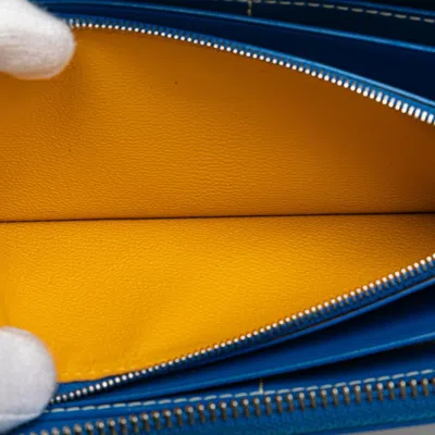 Pre-owned Goyard Blue Pvc Leather Coin Purse/coin Case ()