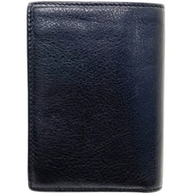 Pre-owned Gucci Black Leather Wallet (bi-fold) ()