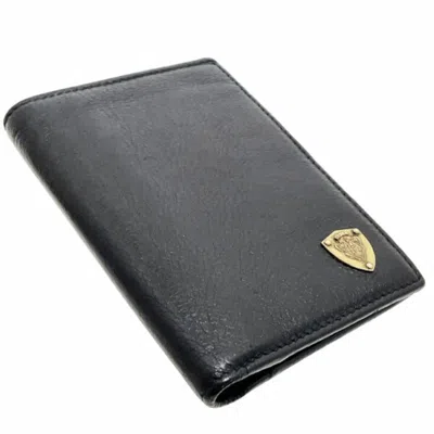 Pre-owned Gucci Black Leather Wallet (bi-fold) ()