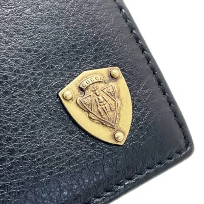 Pre-owned Gucci Black Leather Wallet (bi-fold) ()