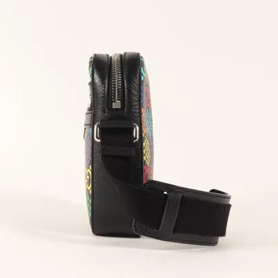 Pre-owned Gucci Black Multi-color Leather Shoulder Bag () In Black, Multi-color