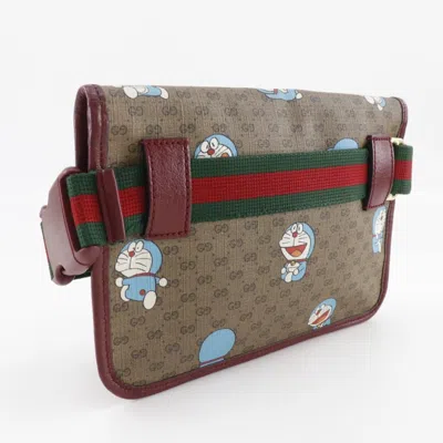 Pre-owned Gucci Brown Gg Supreme Canvas Fanny Pack Sling Bag ()