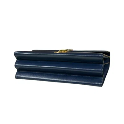 Pre-owned Gucci Navy Leather Shoulder Bag ()