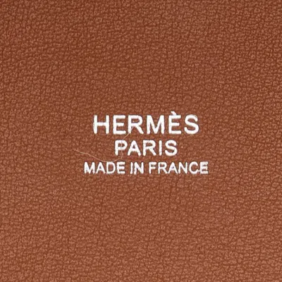 Pre-owned Hermes Beige Brown Toile H Leather Tote Bag () In Beige, Brown