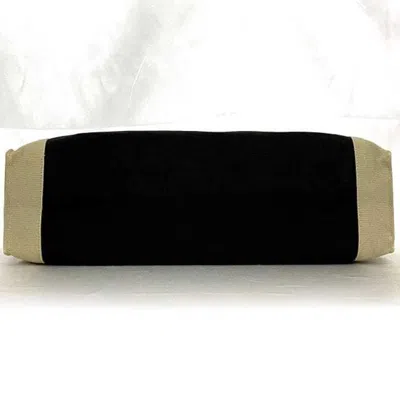 Pre-owned Hermes Beige Gray Canvas Clutch Bag Pouch () In Beige, Gray