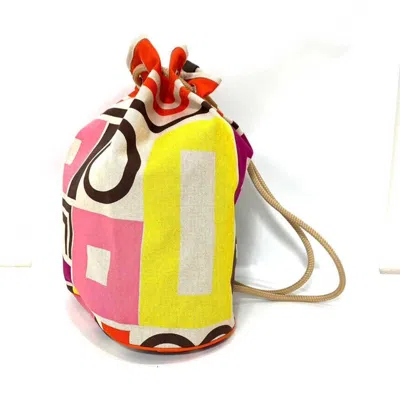 Pre-owned Hermes Multi-color Cotton Canvas Shoulder Bag ()