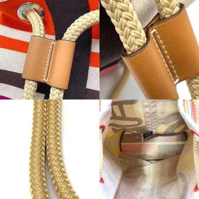 Pre-owned Hermes Multi-color Cotton Canvas Shoulder Bag ()
