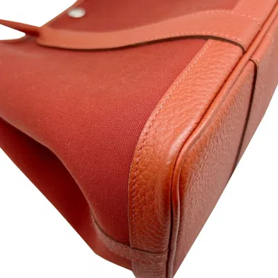 Pre-owned Hermes Red Color Toile H Tote Bag ()