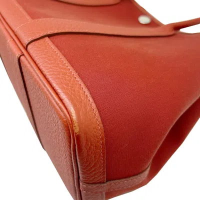 Pre-owned Hermes Red Color Toile H Tote Bag ()