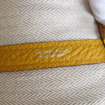 Pre-owned Hermes Yellow Country Leather Tote Bag ()