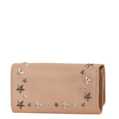 Pre-owned Jimmy Choo Beige Leather Wallet (bi-fold) ()