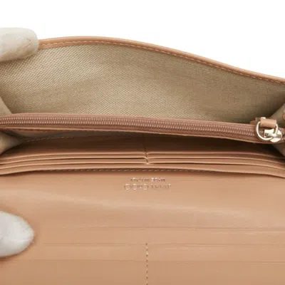 Pre-owned Jimmy Choo Beige Leather Wallet (bi-fold) ()