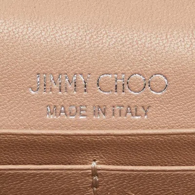 Pre-owned Jimmy Choo Beige Leather Wallet (bi-fold) ()