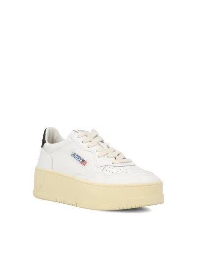 Autry Platform Low-top Sneakers With Platform In White