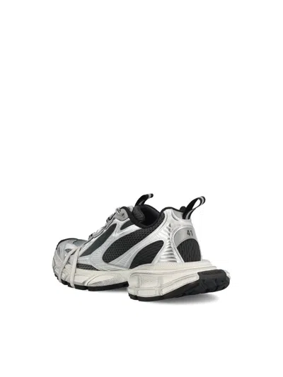 Balenciaga Multicolor Mesh And Rubber 3xl Gradient Sneakers In Gray