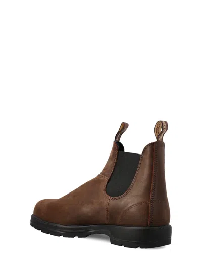 Blundstone Water-repellent Suede Ankle Boot In Dark Olive In Antique Brown & Brown