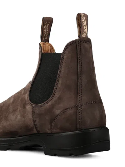 Blundstone Water-repellent Suede Ankle Boot In Dark Olive In Brown & Black