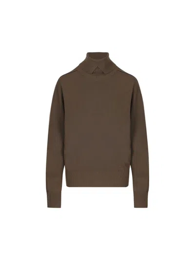 Burberry Wool Sweater In Green