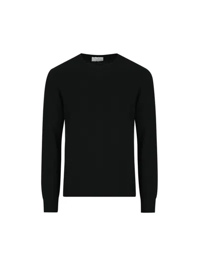 Chez Paul Ribbed Cashmere Sweater In Black