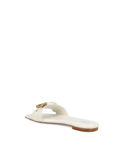 Chloé Marcie Sandals In Leather In Eggshell