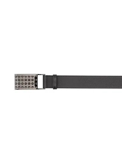 Christian Louboutin Funky Studs Belt In Black/gun Metal
