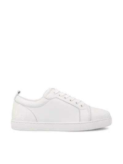 Christian Louboutin Fun Louise Junior Flat Sneakers In White