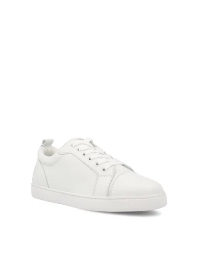 Christian Louboutin Fun Louise Junior Flat Sneakers In White