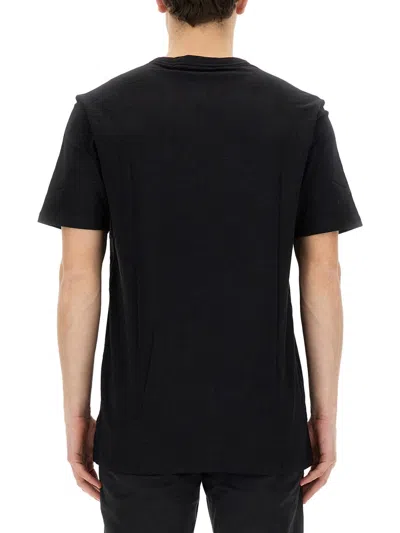 Hugo Boss Thompson Logo Cotton Jersey T-shirt In Black