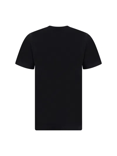 Burberry Black T-shirt With Bold Logo Design In Black