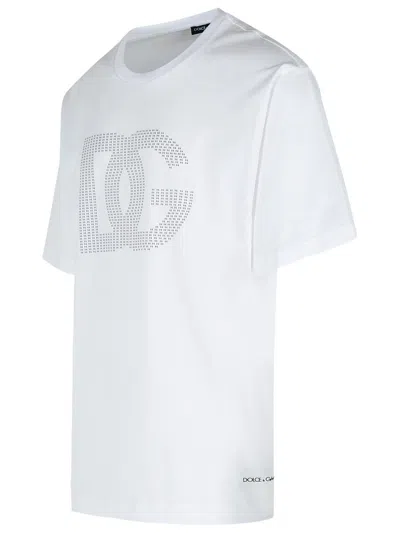 Dolce & Gabbana White Dg Logo T-shirt In White