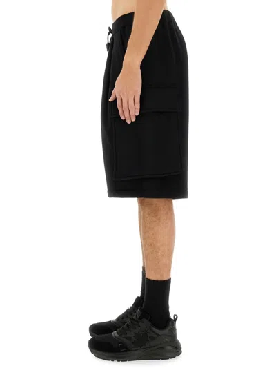Dsquared2 Dsquared Men Cargo Bermuda Shorts "balloon" In Black