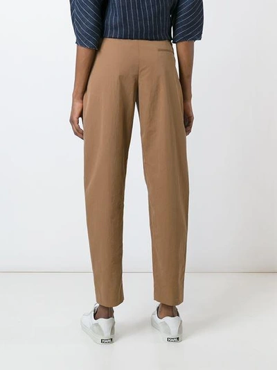 Shop Stephan Schneider Cropped Trousers In Brown