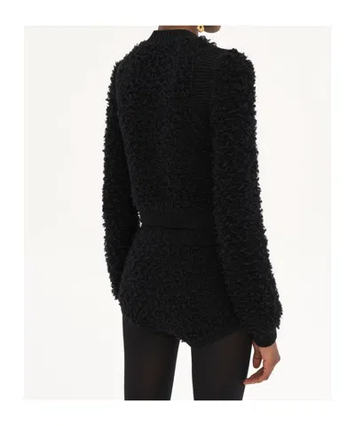 Chloé Button-front Cropped Cardigan In Black