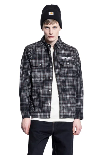 Carhartt Work In Progress Runaway Millett Check Button-down Shirt In Black