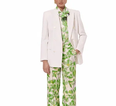 Tara Jarmon Wool Suit Jacket In Ecru In White