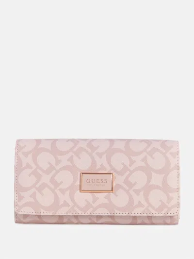 Guess Factory Abree Logo Multi-organizer Wallet In Gold